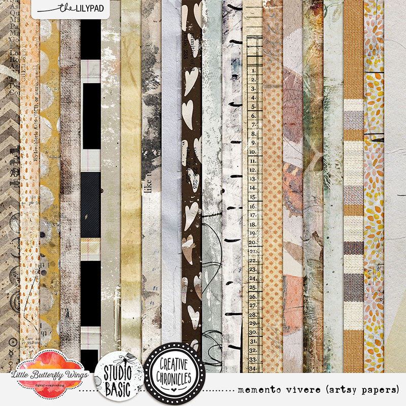 Creative Chronicles: memento vivere (artsy papers)