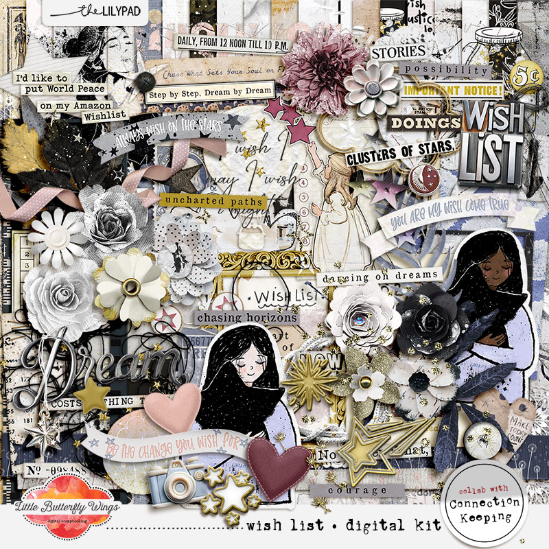 Wishlist digital kit (collab with Connection Keeping)