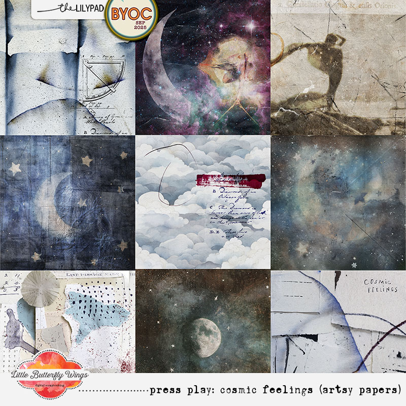 Press play: cosmic feelings (artsy papers)