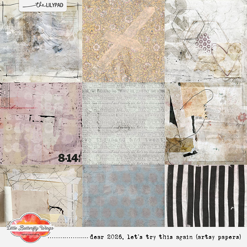 Dear 2026, let's try this again (artsy papers)