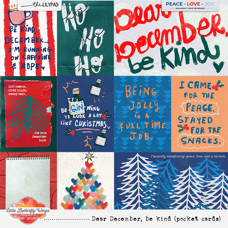 Dear December, be kind (cards)