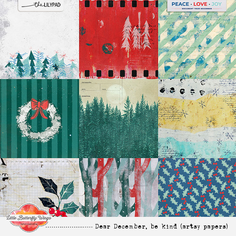 Dear December, be kind (artsy papers)