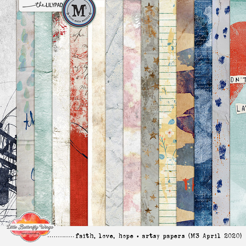 Faith, Love, Hope • solid papers (M3 April 2020)