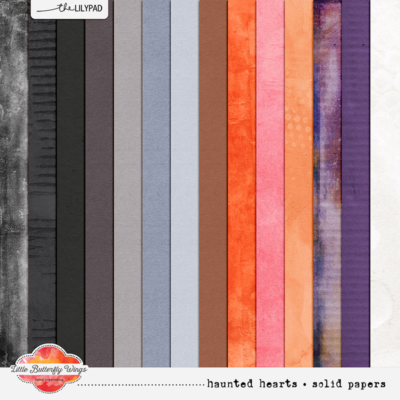 Haunted hearts (solid papers)
