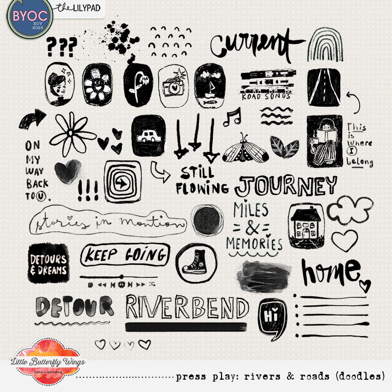 Press Play: Rivers & Roads (doodles)