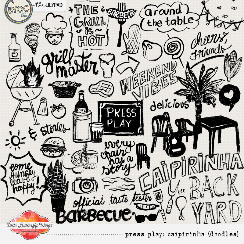 Press play: caipirinha (doodles)