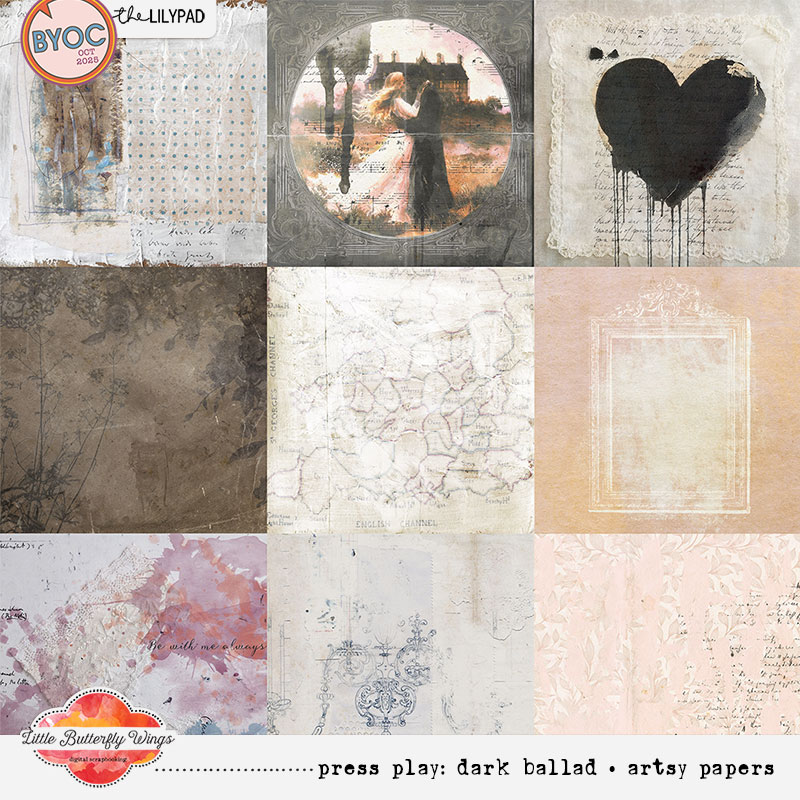 Press Play: Dark Ballad (artsy papers)
