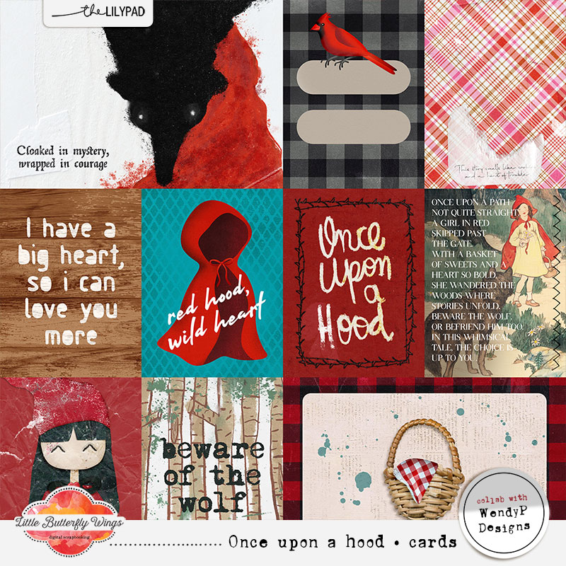 Once upon a hood cards (collab with WendyP Designs)