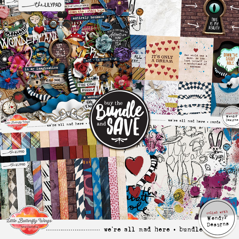 We're all mad here bundle (collab with WendyP Designs)