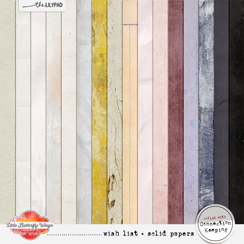 Wishlist solid papers (collab with Connection Keeping)