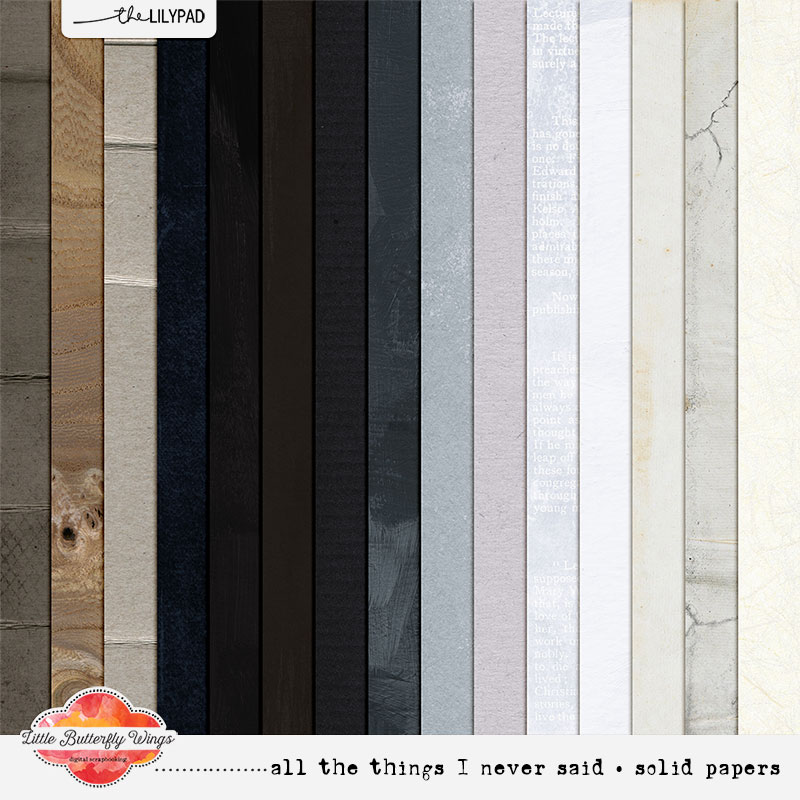 All the things I never said (solid papers)