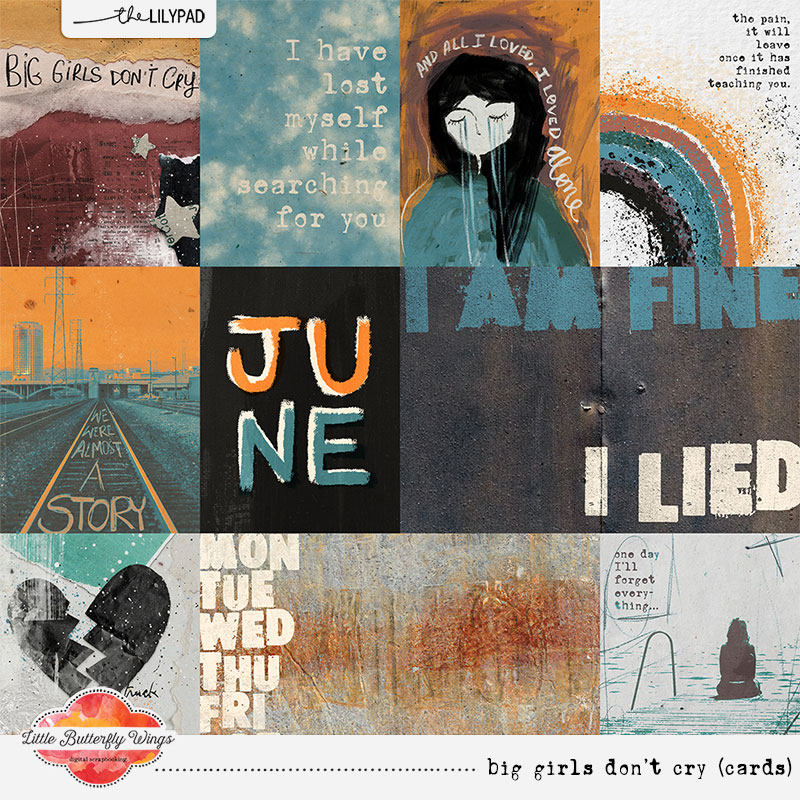 Big girl don't cry (cards)