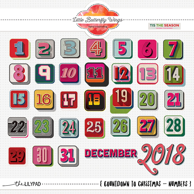 Countdown to Christmas (numbers)