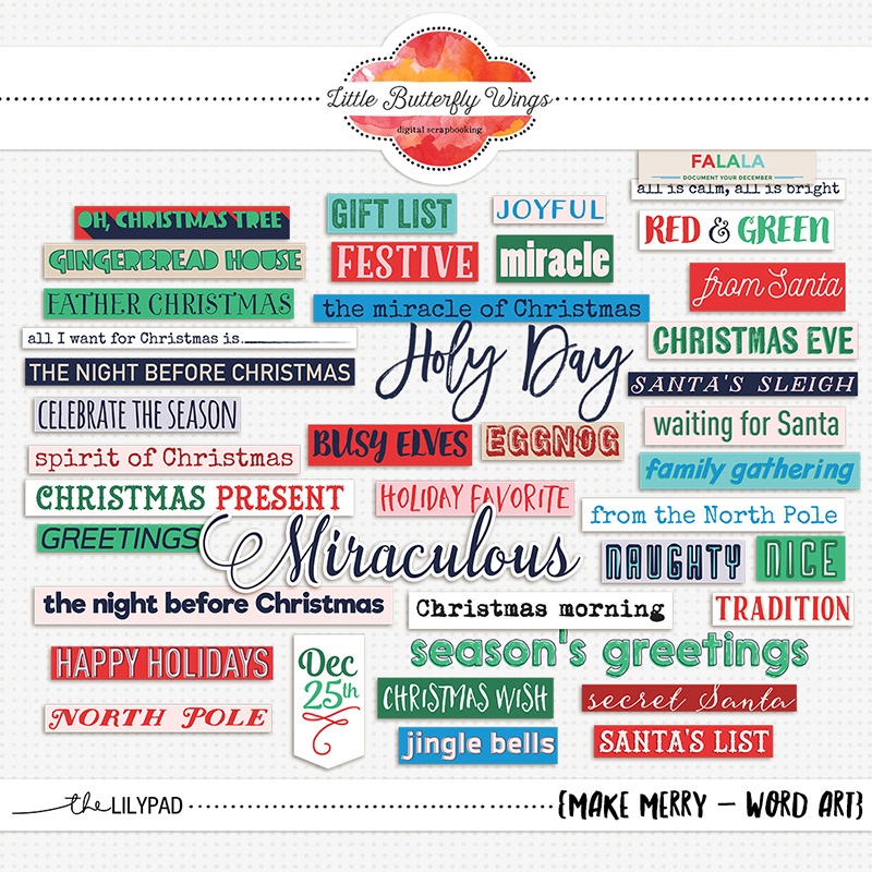 Make Merry (word art)