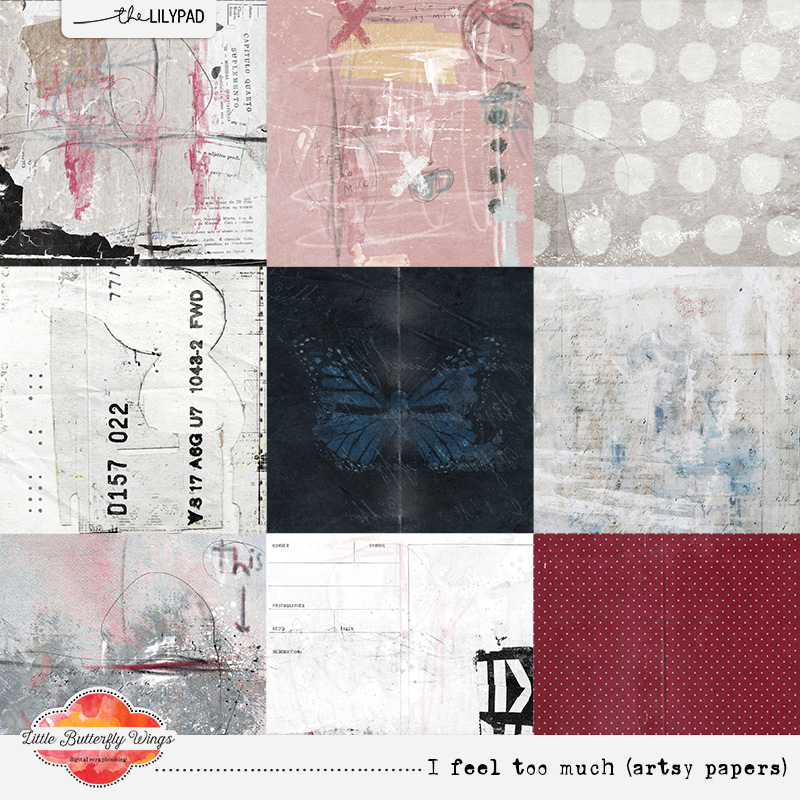 I feel too much (artsy papers)