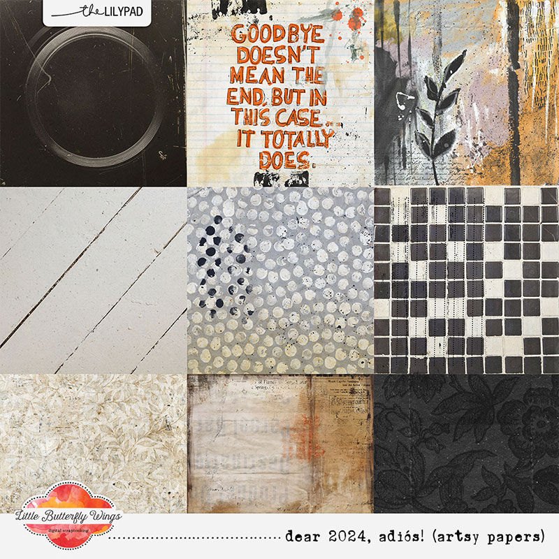 Dear 2024, adiós! (artsy papers)