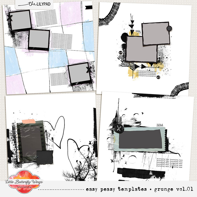 Easy peasy templates: grunge vol. 01