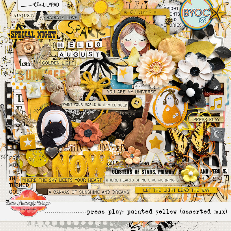 Press play: painted yellow (assorted mix)