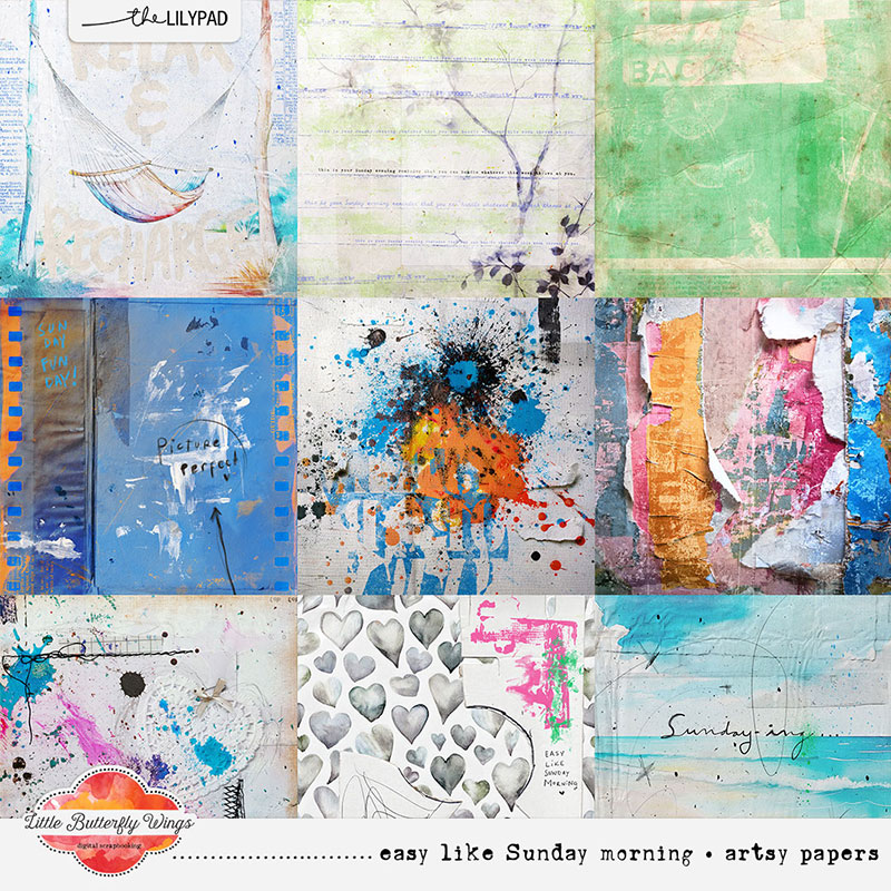 Easy like Sunday Morning (artsy papers)